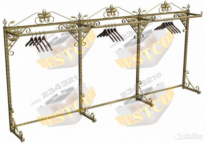Оборудование для магазина одежды, стойки и вешала
