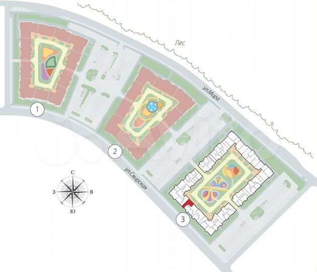 2-к. квартира, 61,6 м², 1/4 эт.