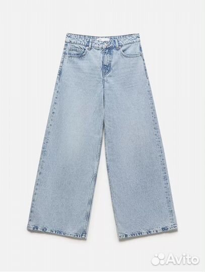 Джинсы широкие средняя посадка be free