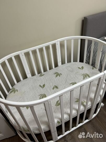 Детская кроватка трансформерс + матрас