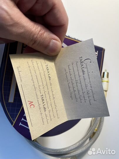 Цифровой межблочный кабель Tara Labs (USA)