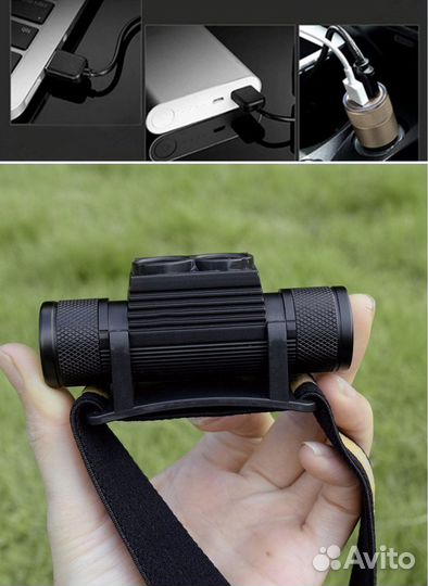 Налобный фонарь Sofirn H25L + аккум 2200мАч(новый)