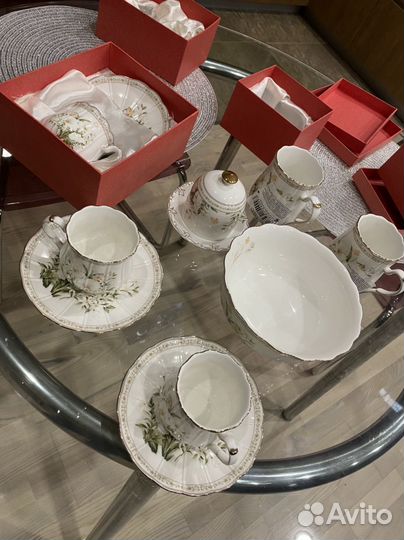 Сервиз royal crown фарфор новый