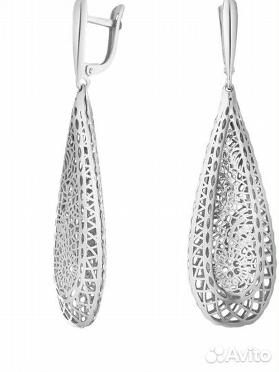 Серьги серебро