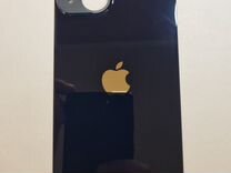 Заднее стекло на iPhone 14 черное (black)
