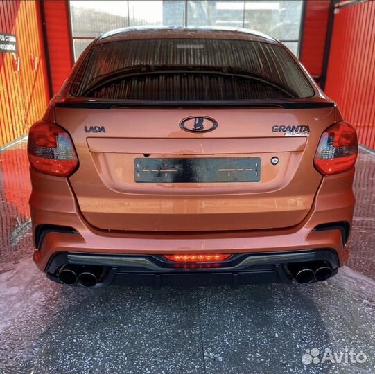 Тюнинг бампер на лада Гранту FL Лифтбек 2191