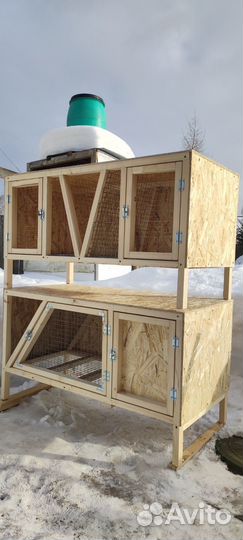 Клетка для кроликов с маточником