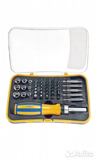 Набор: реверсивная отвертка с насадками-битами и т