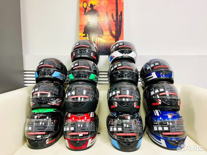 Шлем для Мотоцикла - Мопеда - Квадроцикла