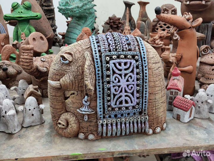 Слон светильник