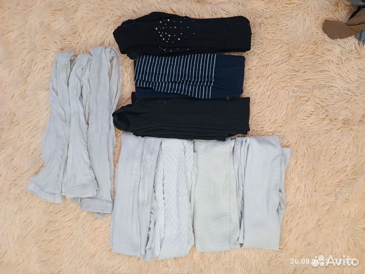 Школьный костюм+ блузки+ колготки пакет 140-146