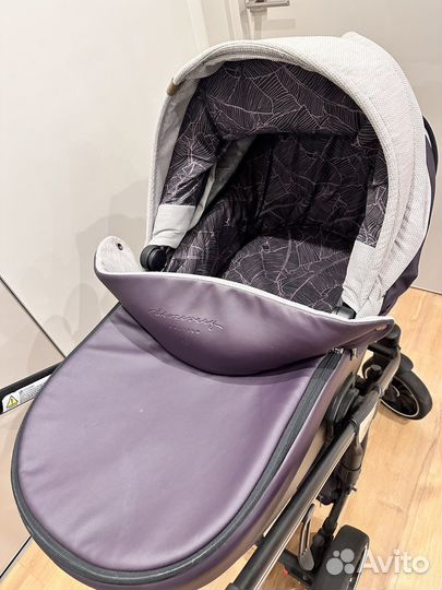 Коляска 2 в 1 эко кожа anex sport