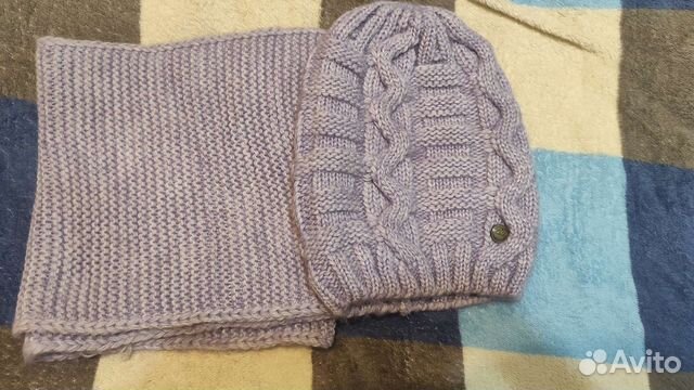 Комплект шапка и снуд женский