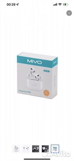 Беспроводные наушники mivo MT-09 Bluetooth 5.1