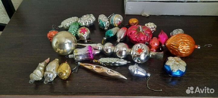 Елочные игрушки стекло