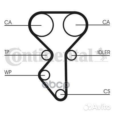Комплект ремня грм CT1137K1 ContiTech