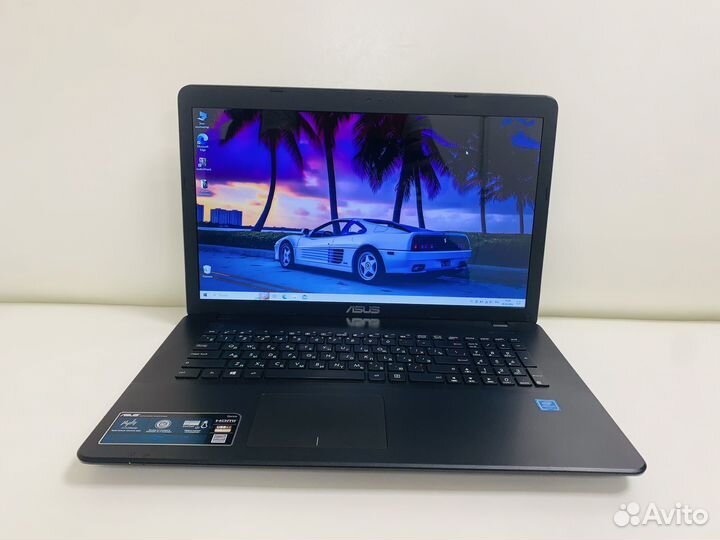 Ноутбук большой 17.3,4 ядерный Pentium в отличном