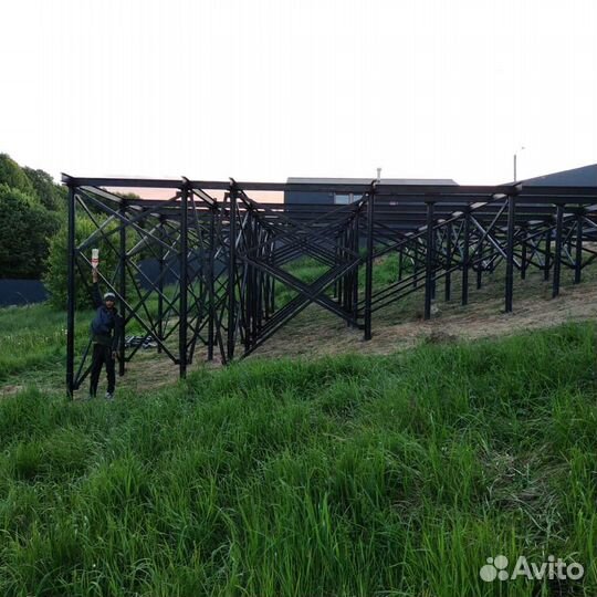 Свайный фундамент, монтаж винтовых свай