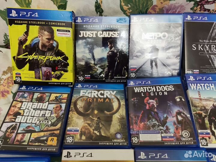 Игры ps4, диски ps4