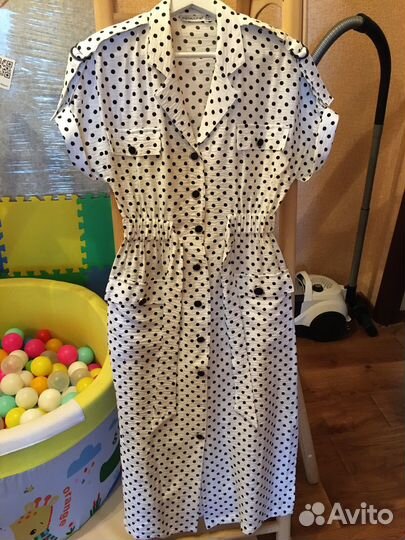Платье сарафан в горошек