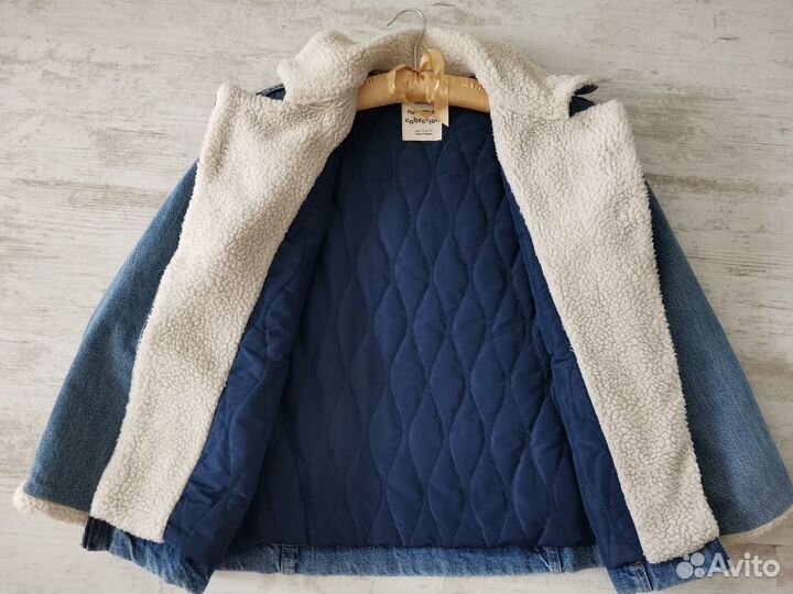 Утепленная джинсовая куртка Zara, 152
