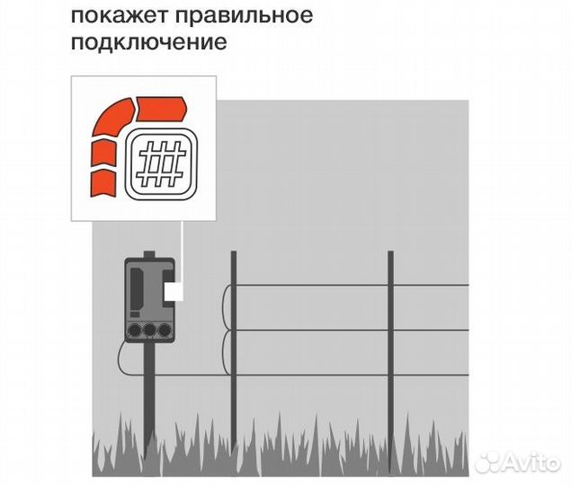 Электропастух 6 Дж с датчиком обрыва изгороди