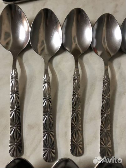 Ложки мельхиор,ложки и ножи нерж СССР
