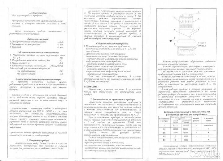 Ионизатор - очиститель воздуха Био-Р