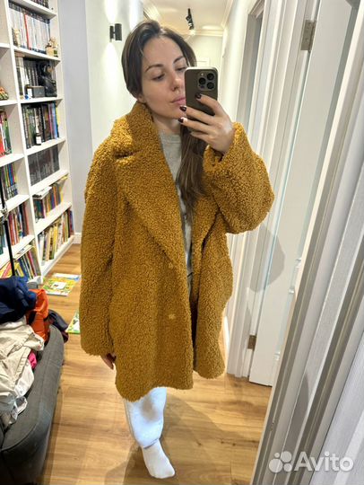 Шубка тедди 46-48 H&M