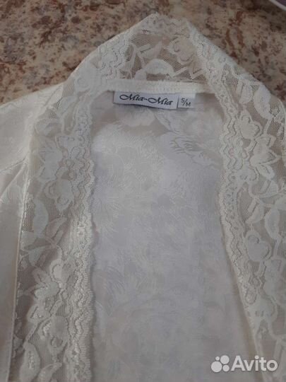 Шелковый халат 44