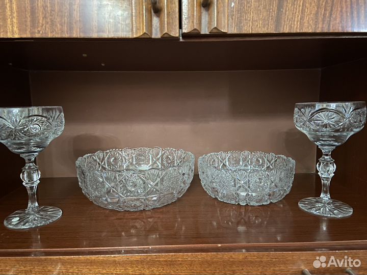 Ваза хрустальная