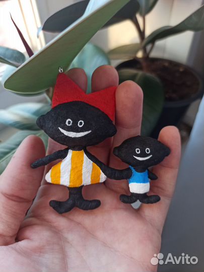 Ватные елочные игрушки