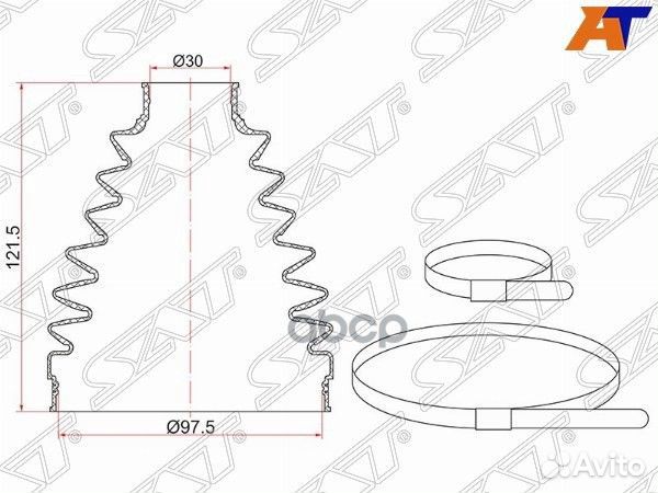 Пыльник шруса наружный FR nissan X-trail T31 M9