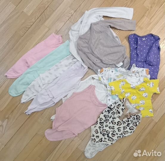 Детские вещи пакетом на девочку 74, 80