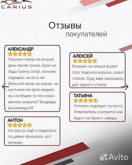 Резинка уплотнитель лобового стекла Ларгус/Рено