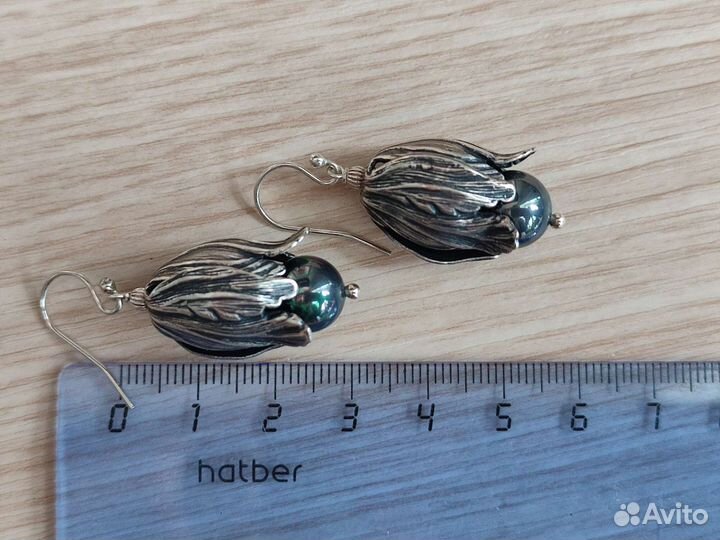 Серьги и кулон с перламутром 2 комплекта