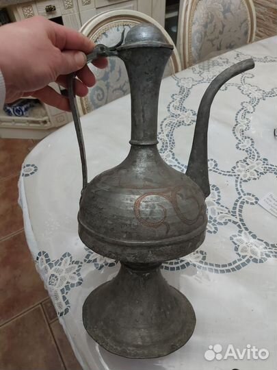 Антикварный медный кумган