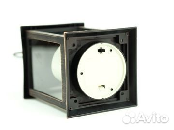 Фонарь 11х11х23 см и лампа камин большая