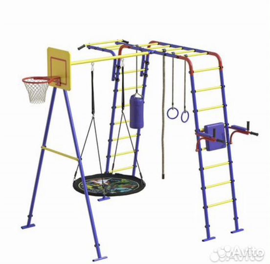 Новая уличная детская площадка. Уличные качели