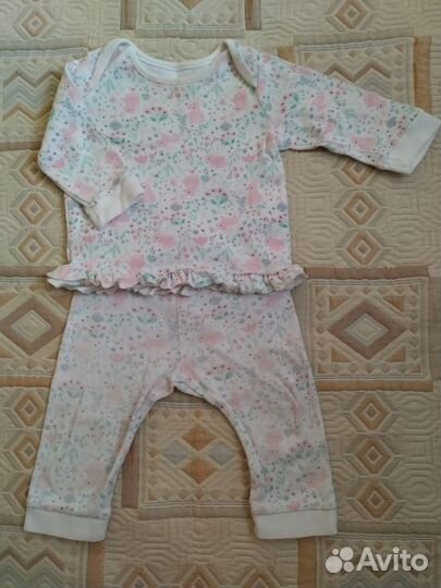 Комплект для девочки от 3 до месяцев. mothercare