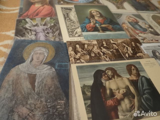 Открытки на церковную тему 40 штук