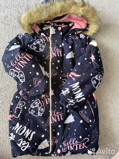 Куртка зимняя для девочки 116 см фирма Vulpes