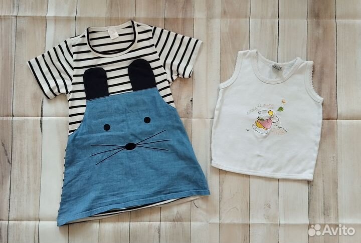 Детские вещи на девочку пакетом 86