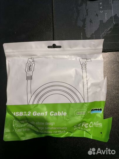 Кабель USB 3,2 type a - type c 5 метров