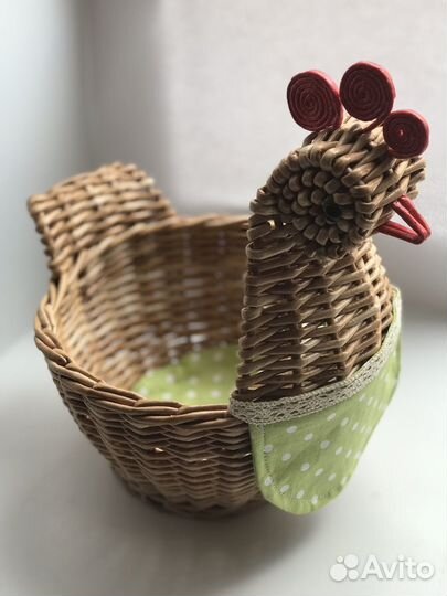 Корзина курочка для Пасхи
