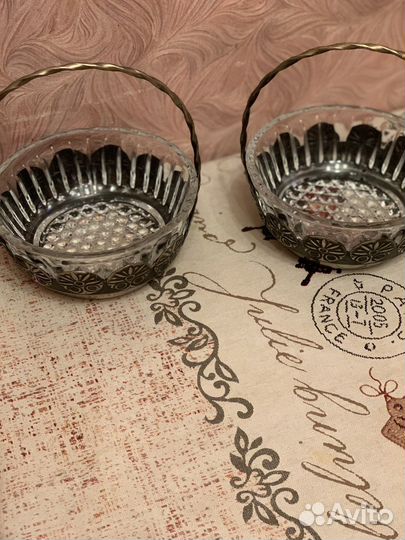 Конфетница с мельхиором времен СССР