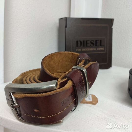 Мужской кожаный ремень diesel