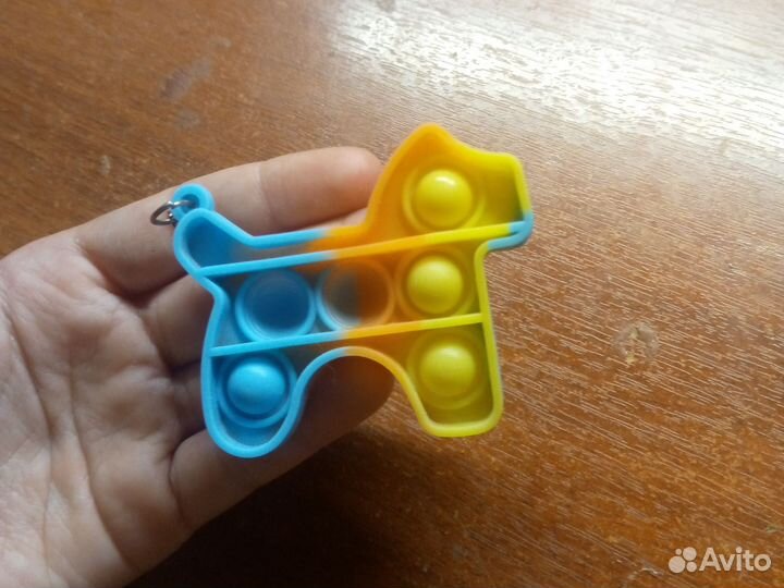 Брелок для ключей поп ит собачка