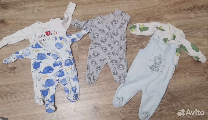 Детские вещи пакетом 0-3мес
