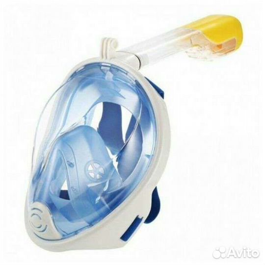 Маска Easy Breath для подводного S/M голубые